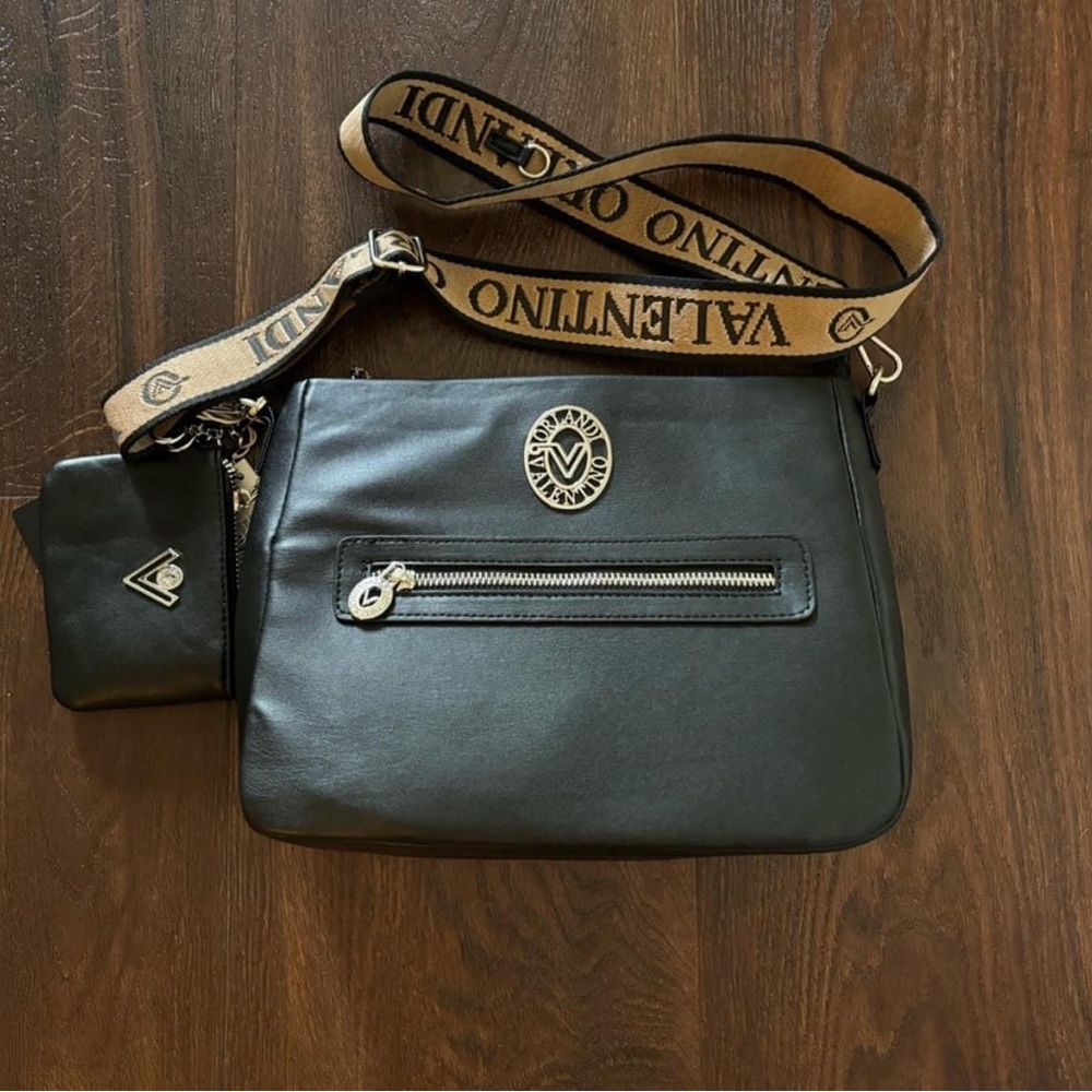 Valentino Orlandi Crossbody with Wallet Black NWT
